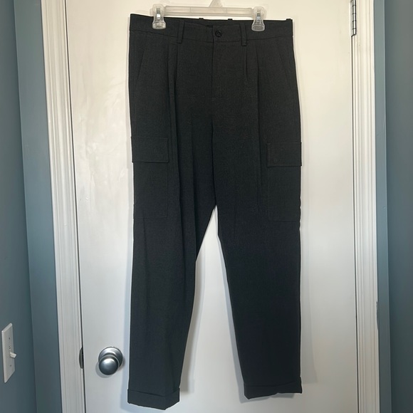 Mango MNG Man Tailored 7/8 Length Cargo Pants - Picture 2 of 15